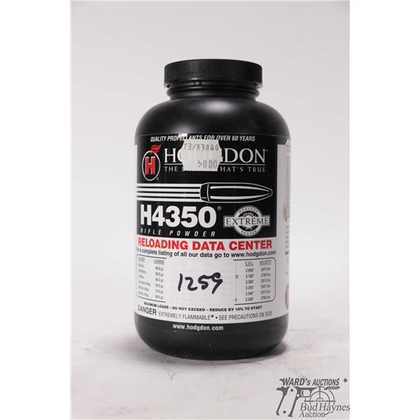 1 full 1lb container of Hdgdon H430 rifle powder