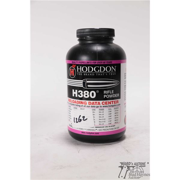 1 full 1lb container of Hdgdon H380 rifle powder