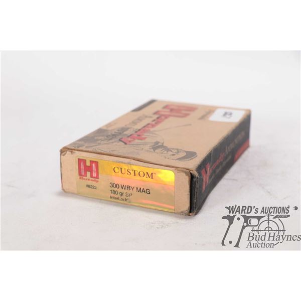 1 Full 20 count box of Hornady 300 Weatherby mag 180gr SP