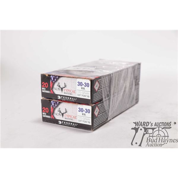 2 Full 20 count boxes of Federal non-typical Whitetail 30-30 win 170gr soft point