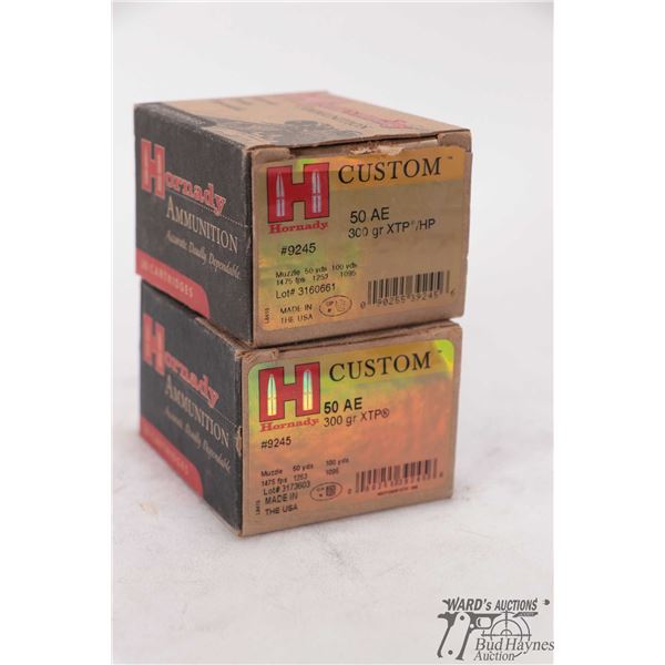 2 full 20 count boxes of Hornady custom 50 AE 300gr XTP