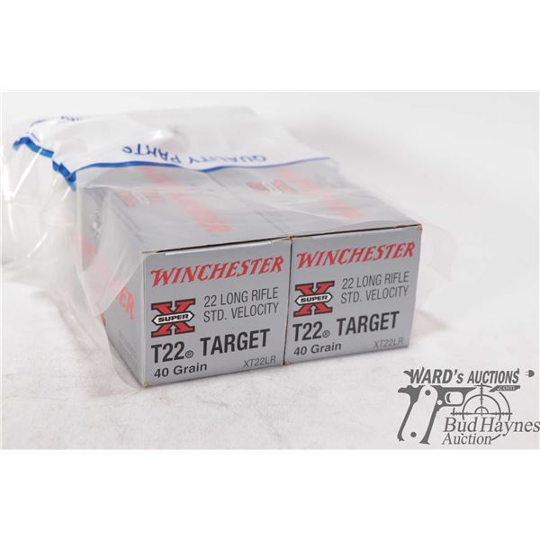 2 Full 500 count boxes of Winchester T22 40gr lead round nose