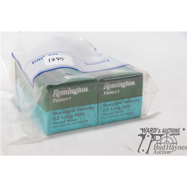 2 Full 500 count boxes of Remington 22 target 40gr lead round nose