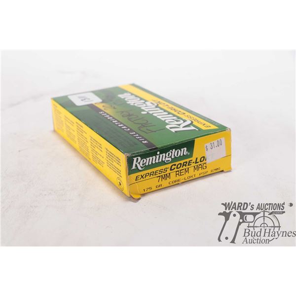 One full 20 count box Remington core lokt 7mm rem mag 175 gr PSP