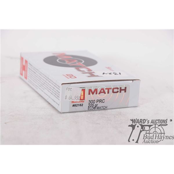 One full 20 count box Hornady Match .300 PRC 225 gr ELD match