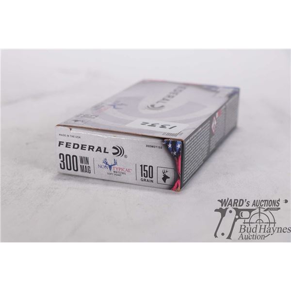 One full 20 count box Federal non typical Whitetail .300 win mag 150 gr soft point