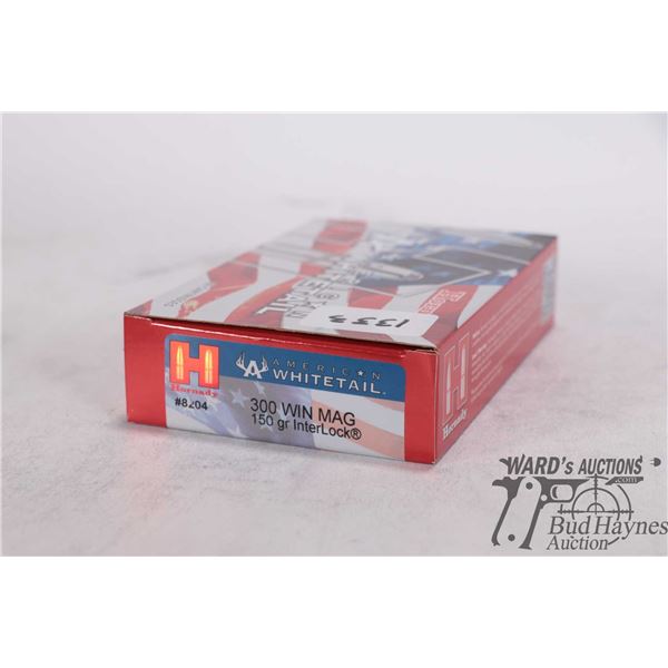 One full 20 count box Hornady American Whitetail .300 win mag 150 gr Interlock