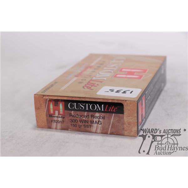 One full 20 count box Hornady custom lite reduced recoil .300 win mag 150 gr SST