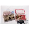 Image 1 : Selection of mixed hand gun reloads including 20 S&W, 27 .44 rem mag and 20 .45 colt. Plus 76 count 