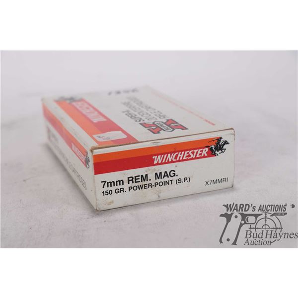 One full 20 count box Winchester super x 7mm rem mag 175 gr power point