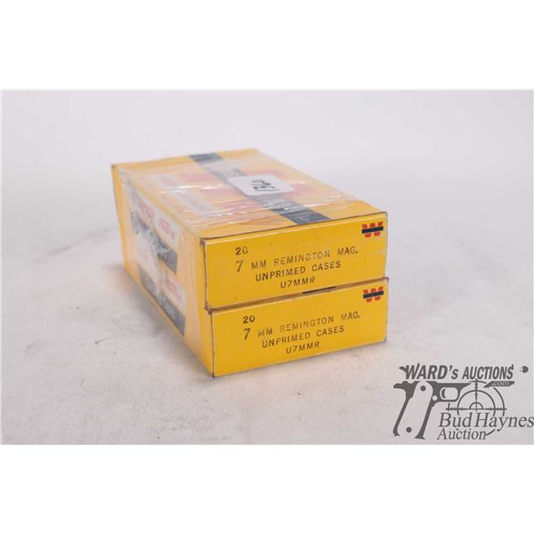 Two full 20 count boxes of 7mm rem mag reloads