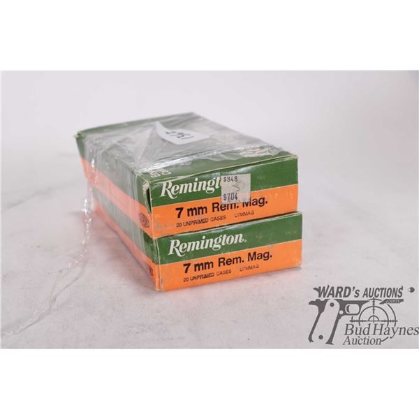 Two full 20 count boxes of 7mm rem mag reloads