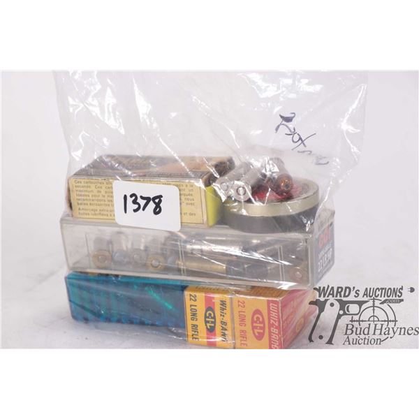 Selection of vintage .22 ammo including two full 50 count boxes of Whiz-Bang .22 LR, Imperial box w/