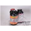 Image 1 : Three partial containers of gun powder including one 430 g container of IMR Hi-Skor, one 400 g conta