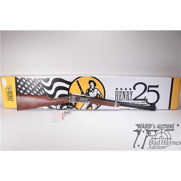 Non-Restricted rifle Henry model Classic 25th Anniversary, 22 S, L & LR lever action, w/ bbl length 