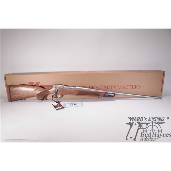 Non-Restricted rifle HAWA model M1500, 7mm REM Mag bolt action, w/ bbl length 24" [Satin stainless t