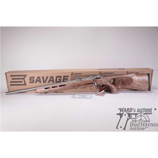 Non-Restricted rifle Savage model Mark II BTVLSS, .22 LR bolt action, w/ bbl length 21" [Stainless h