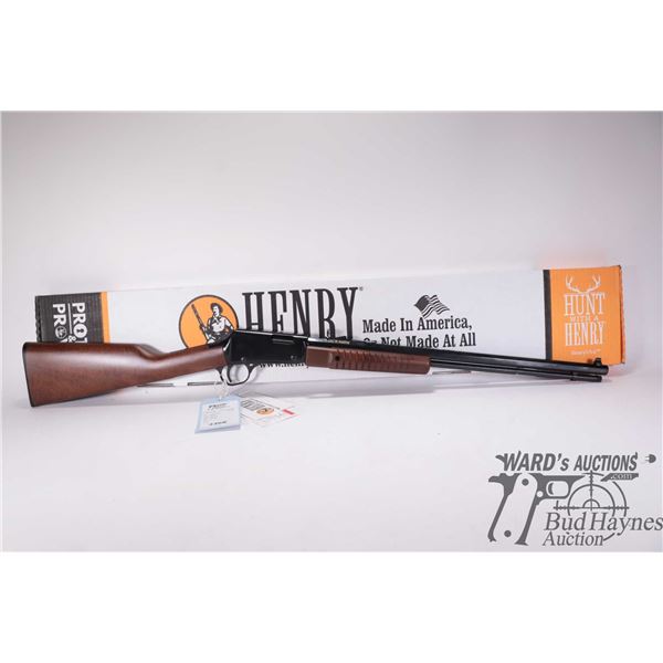 Non-Restricted rifle Henry model H003TM, 22 Mag pump action, w/ bbl length 19 1/2" [Blued octagonal 