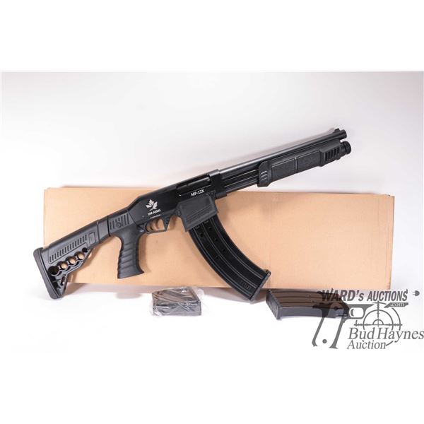 Non-Restricted shotgun DM ARMS model MP-12X, 12 ga. 3" pump action, w/ bbl length 13" [Overall satin