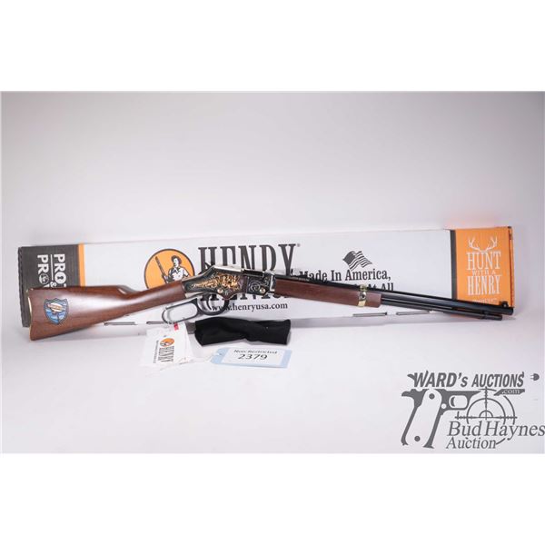 Non-Restricted rifle Henry model H004TT Truckers Tribute, 22 LR lever action, w/ bbl length 20" [Blu