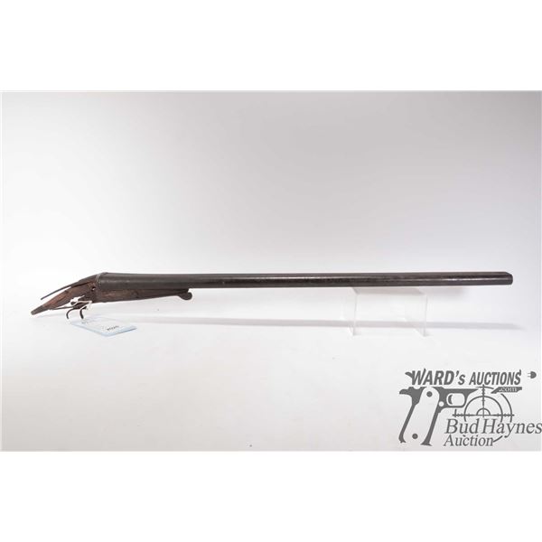 Non-Restricted shotgun Unknown model SXS, 12ga. chamber unknown two shot hinge break, w/ bbl length 