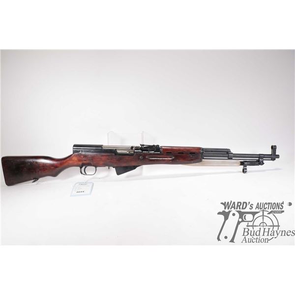 Non-Restricted rifle Tula model SKS, 7.62X39mm Five shot semi automatic, w/ bbl length 20" [Blued ba