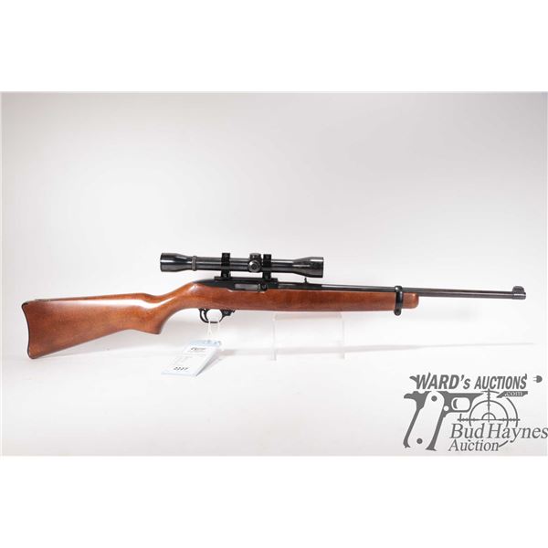 Non-Restricted rifle Ruger model 10/22, 22 LR Ten shot semi automatic, w/ bbl length 18 1/2" [Blued 