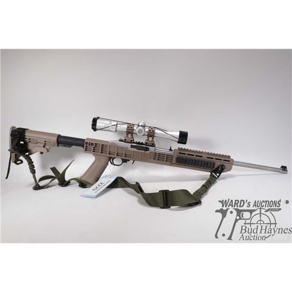 Non-Restricted rifle Ruger model 10/22, 22 LR Ten shot semi automatic, w/ bbl length 18 1/2" [Stainl