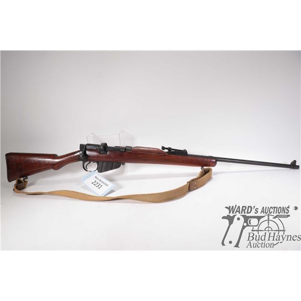 Non-Restricted rifle Enfield model SHT LE III, .303 British Ten shot bolt action, w/ bbl length 25" 