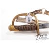 Image 5 : Ames model 1840 enlisted cavalry saber with metal sheath, dated 1865. Marked "US" over "A.D.K" on ri