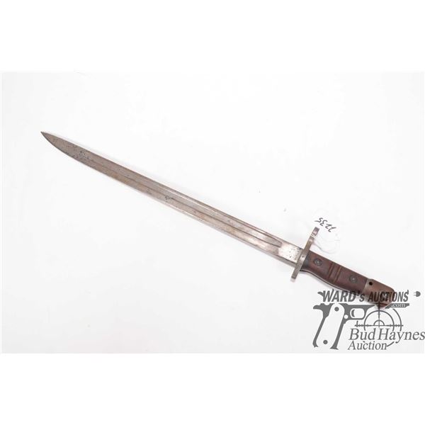 US Remington model 1917 17" bayonet, note: no sheath