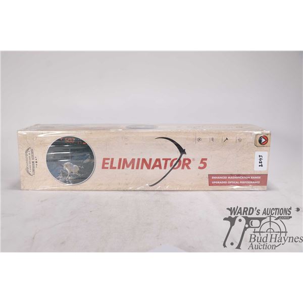 New in box Burris Eliminator 5, 5-20X50 rifle scope with automatic trajectory compensation, laser ra