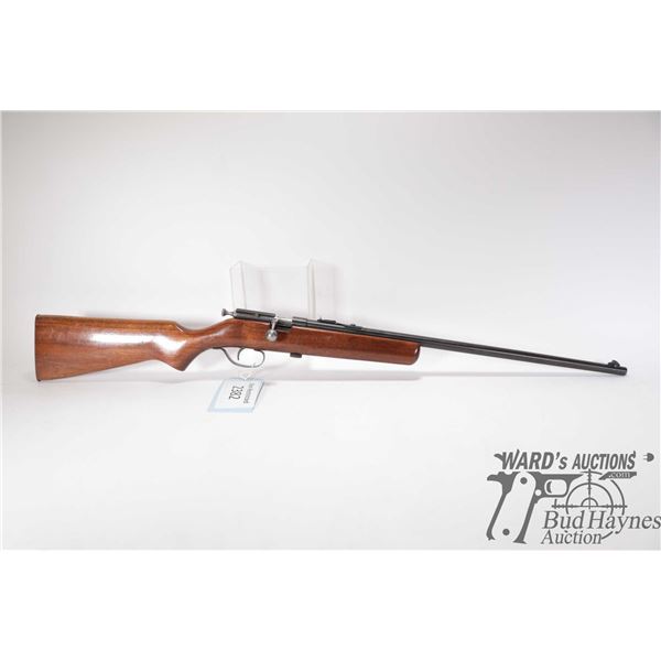 Non-Restricted rifle Cooey model 39, 22 S, L & LR bolt action, w/ bbl length 22" [Blued finish. Fixe