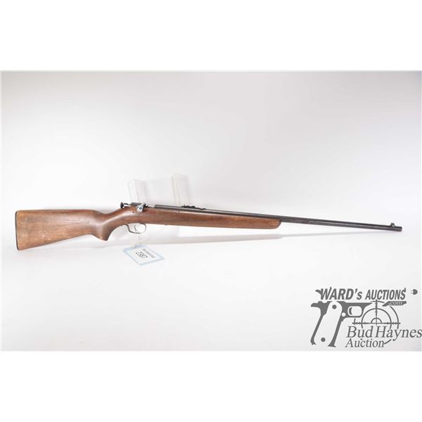 Non-Restricted rifle Winchester model 67A, 22 S, L & LR Single shot bolt action, w/ bbl length 27" [