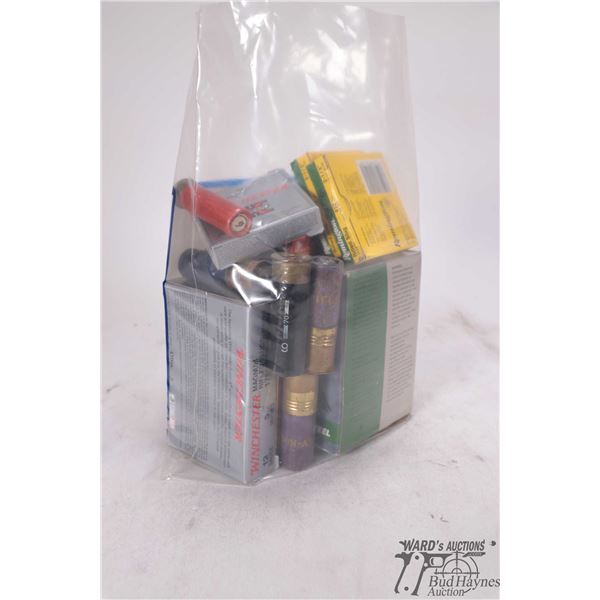 Selection of shotgun ammo including two full 5 count boxses Remington .410 ga 2 1/2" rifled slugs, o