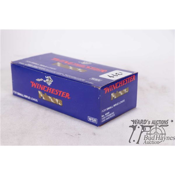 One full 1000 count box Winchester WLR large rifle primers