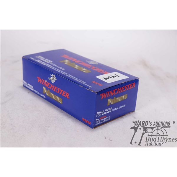 One full 1000 count box Winchester WSPM small magnum pistol primers