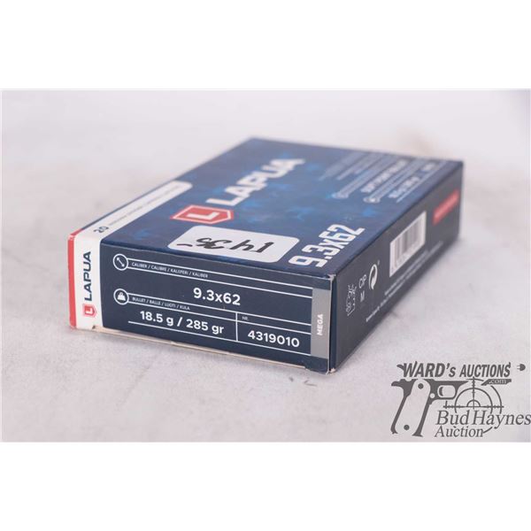 One full 20 count box Lapua 9.3x62 285 gr soft point
