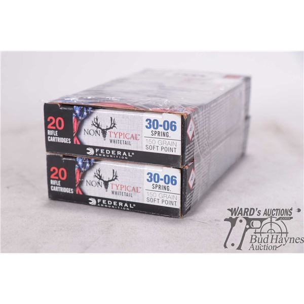 Two full 20 count boxes Federal non typical Whitetail .30-06 sprg 150 gr soft point