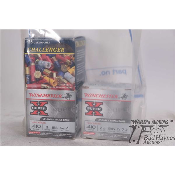 Four full 25 count boxes and one partial 20 count box Winchester Super X 12 ga 3" BB