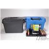 Image 1 : Plastic ammo box w/ four full 5 count boxes Remington slugger 12 ga 3" mag, 18 count loose score 12 