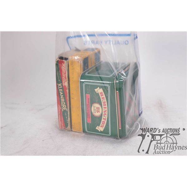 Two vintage boxes including a partial 14 count of Dominion .30 springfield 180 gr copper pointed and