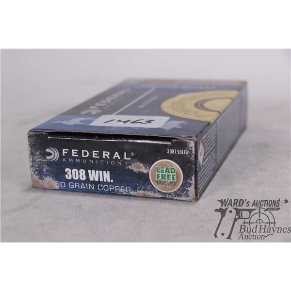 One full 20 count box Federal copper bullet .308 win 150 gr