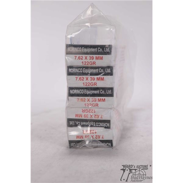 Five full 20 count boxes Norinco 7.62x39 122 gr non corrosive FMJ