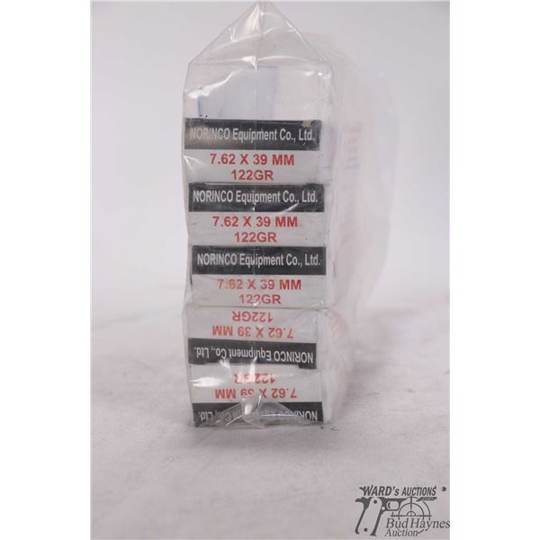 Five full 20 count boxes Norinco 7.62x39 122 gr non corrosive FMJ