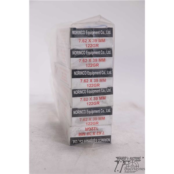 Six full 20 count boxes Norinco 7.62x39 122 gr non corrosive FMJ