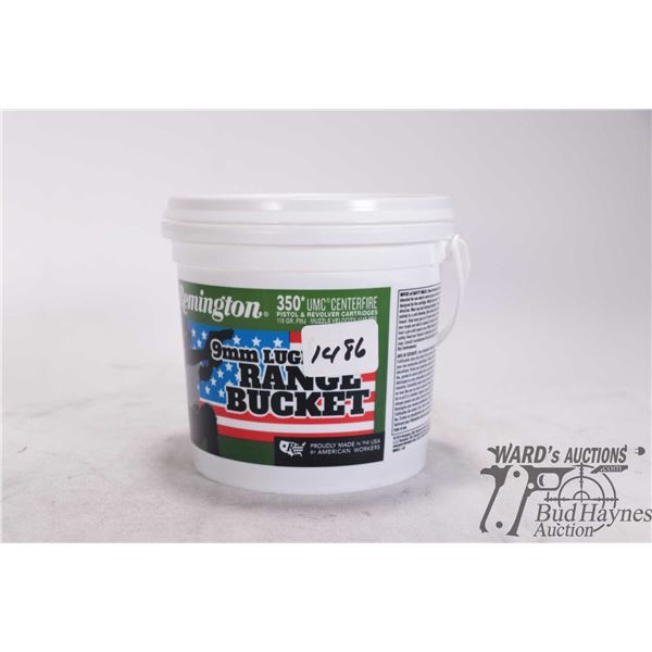 One full 350 count pail of Remington 9mm 115 gr FMJ