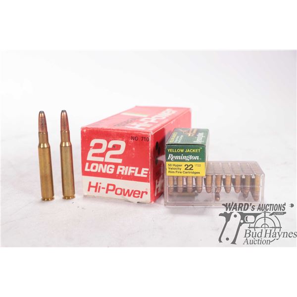 One full 500 count box Federal Hi power 22 LR copper plated round nose and a 50 count box Remington 