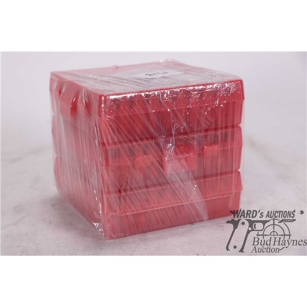Three full 100 count ammo boxes with 9mm reloads