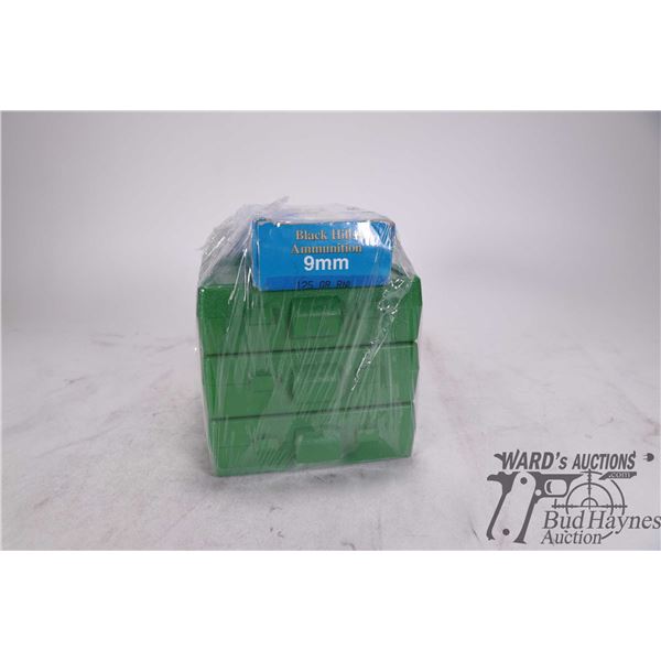 Three full 100 count ammo. boxes and one partial 72 count box, plus a 50 count box of mixed factory 